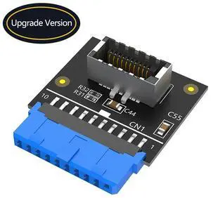 Type C USB3.1 Front Panel Socket USB 3.0 19Pin to TYPE-E 20Pin Header Extension Adapter Connector for PC Desktop Motherboard