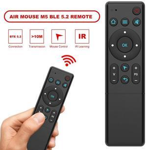 M5 Bluetooth 5.2 Air Mouse Wireless Infrared Learning Remote Control for Smart TV Box TV Projector and PC Smart Home