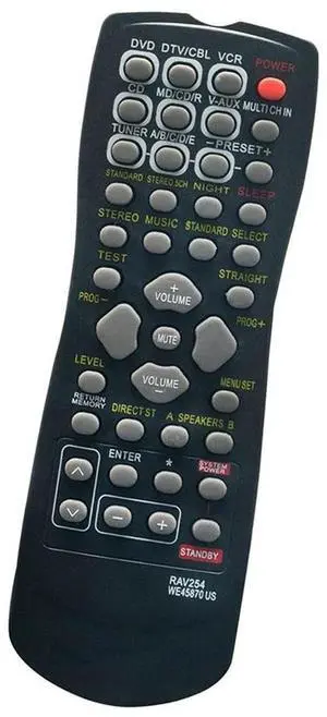 RAV254 Replace Remote Control for Yamaha Receiver RX-V496 HTR-5240 HTR-5250 HTR-5630 RX-V350 RX-V359 RX-V390