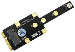 Mini PCI-E to M.2 M Key Adapter Mini PCIExpress to NVME SSD Converter Riser Board Expansion Card for 2230 2242 2260 2280-AB01
