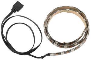 RGB Light Strip for PC Case Addressable LED Light Strip for Motherboard 5V 3-Pin Header Gaming Case Computer (0.5m)-AB01