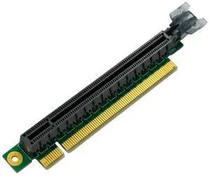 PCIE 16X Riser Card Adapter PCI Express 3.0 PCI-E to PCI-E 16X Slot Converter 90 Degree Connectors for 1U Server-AB01