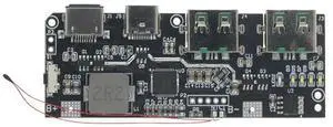 QC4.0 QC3.0 LED Dual USB 5V 4.5A 22.5W Micro/Type-C USB Mobile Power Bank Charging Module Temperature Protection,B-AB01