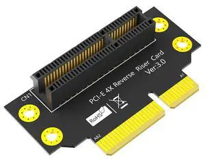 PCI-E 4X 3.0 90 Degree Reverse Male to Female Riser Card for 2U Server (Installation Direction Towards CPU)-AB01