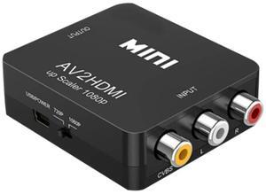 to AV to Converter 1080P Mini CVBS Video Audio Converter Adapter PAL/NTSC for TV/PC/ / STB/-AB01