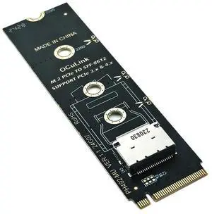 M.2 NVMe PCIe to Oculink Female Dock SFF-8612 Adapter M.2 Mkey Nvme to Oculink SFF-8611 SFF-8612 Adapter-AB01