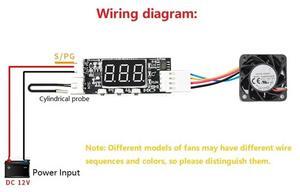 12V PWM 4-Wire Fan Temperature Control Speed Controller Chassis Noise Reduction Module Support Fan Speed Control-AB01