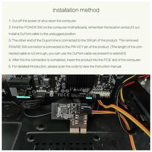 Computer Remote Switch Wifi Smart PC Start Starting Up Card Startup Card Work with Sinilink Smart Home for , A-AB01
