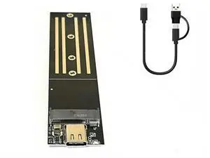 M.2 Ngff USB3.0 Type-C Conversion Card Sata Solid-State Disk to Serial Port Mobile Storage Conversion Card-AB01