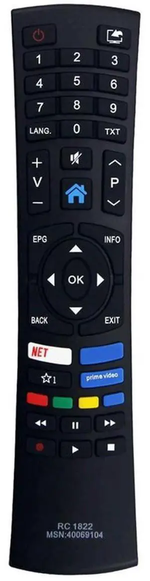RC1822 Replace Remote Control For Medion Bush TV Remote Control