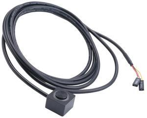 Computer Desktop Switch PC Motherboard External Start Power On/Off Button Extension Cable for DIY Button Black-AB01