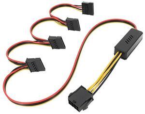 Motherboard CPU 8-Pin to Hard Drive Cable CPU 8PIN to SATA Hard Drive Power Supply Cable 12V to SATA Hard Drive Cable-AB01
