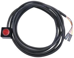 Computer Desktop Switch PC Motherboard External Start Power On/Off Button Extension Cable for DIY Button Black & Red-AB01