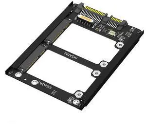 Dual Msata SSD to 2.5Inch SATA III with Frame Bracket - Retain MSATA SSD As 7mm 2.5Inch SATA Drive-AB01