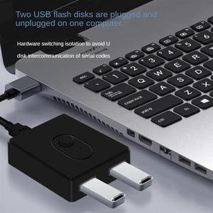 USB 3.0 KVM Switch 1X2/2X1 Switch Switcher USB Splitter Shared Controller for Laptop Computer Printer Keyboard Mouse, A-AB01