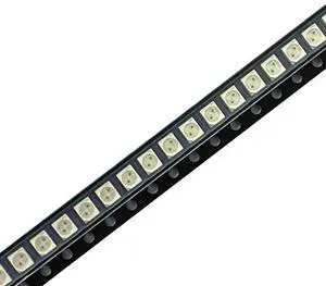 300PCS 3528 Amber+Yellow PLCC-4 Reverse Pole ,617Nm+587Nm , 50MA 2V 0.1W Bicolor SMD LED Lamps Light Beads LAYT67B