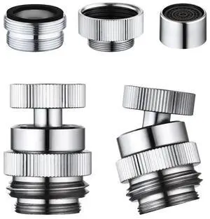 Sink Faucet Adapter Kit Swivel Aerator Adapter to Connect Garden Hose,Multi-Thread Garden Hose Adapter ,3/4in GHT Thread-AB01
