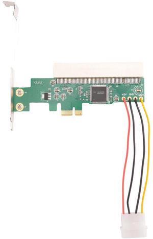 PCIE to PCI Adapter PCI Express X1 to PCI Expansion Card Riser Board ASM1083 Chipset with 4-Pin Power Connector-AB01