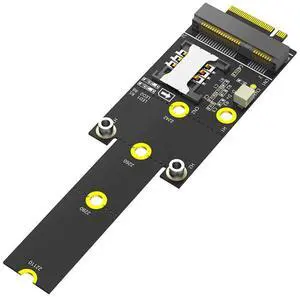 Mini PCI-E to M.2(NGFF ) Key M Adapter with SIM Card Slot for WiFi/WWAN/LTE Module-AB01