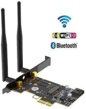 PCI Express X1 to M2 Key A Expansion Card Riser Converter Adapter with USB Signal Interface for Bluetooth Support M2 WiFi Module