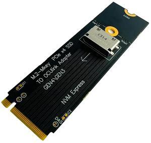 M.2 M-Key PCIe X4 SSD to U.2 OCUlink SFF-8612 Adapter Gen4/Gen3 for 2.5 Inch NVME U.2(SFF 8639)SSD PCI-E NGFF Riser Card-AB01