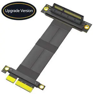 PCIE X4 Extension Cable Riser Extender PCI Express 4X GEN3 8Gbps Male to Female 270 Degree Reverse PCI-E Slot Flexible Cable