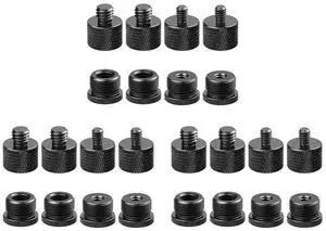3set Microphone Stand Mic Boom Arm Set,Mic Thread Adapters-5/8 Female to 3/8 Male and 5/8 Female to 1/4 Male Etc.-AB01