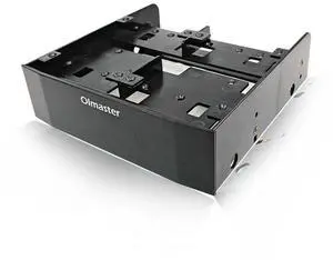 Hard Drive Conversion Rack 2.5 Inch / 3.5 Inch HDD/SSD to 5.25 Inch Floppy Drive Bay Computer Mounting Bracket-AB01
