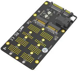 2 in 1 Combo M.2(NGFF) NVMe SSD/SATA-Bus SSD to SFF-8643 & SATA Adapter-AB01