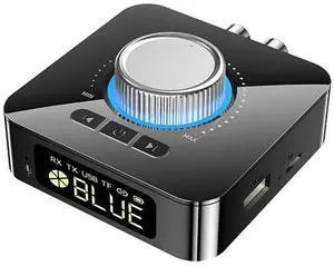 LED Smart Digital Display Bluetooth Adapter Bluetooth 5.0 Audio Receiver Transmitter 2 In1 AUX Audio Adapter Converter-AB01