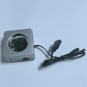 Water Cooling Flow Meter RGB Water Flow Meter G1/4inch Flow Meter System for PC Gaming Water Cooling Building Silver-AB01