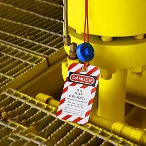 Tear & Water Resistant Loto Tags 3 X 5.75-Inch, 40 Danger Do Not Operate Tags With 40 Zip Ties Parts Kit