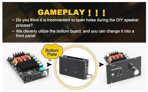 -1002S Bluetooth Amplifier Board 100W+100W 12-24V Wide Voltage Input Supports USB 3.5mm Input Audio Module B-AB01