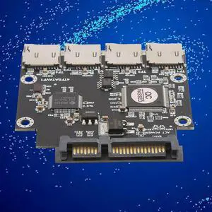 4 Way Micro-SD TF Memory Card to SATA Serial Adapter SSD Industrial Embedded Mobile Storage Portable Module-AB01
