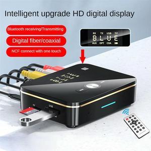 NFC Digital Display Bluetooth Adapter NFC Bluetooth 5.0 Receiver Transmitter 3.5mm Bluetooth Audio Adapter-AB01