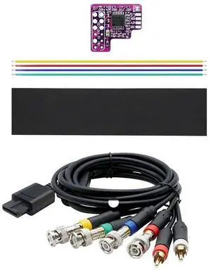 N64 RGB MOD+RGB Cable for N64 NTSC Consoles RGB Module Chip for NTSC Modified RGB Output Module-AB01