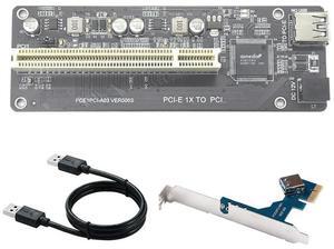 PCI-E to PCI Expansion Adapter Card ASM1083 Support Capture Card Sound Card Parallel Card Golden Tax Card-AB01