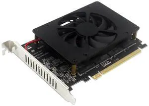 PCIEX16 NVME M2 MKEY SSD Array Expansion Adapter Card Motherboard PCIE Split Card-AB01