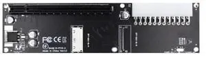 Oculink SFF-8612 8X to PCIE X16 PCI-Express Adapter with ATX 24Pin Power Port for Mainboard Graphics Card-AB01