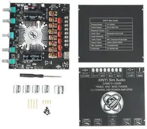 XY-S350H 2.1 Channel TPA3251 Bluetooth Power Amplifier Board High Bass Subwoofer 220Wx2+350W-AB01