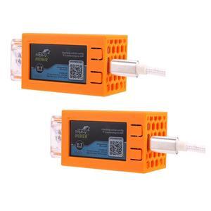 2PCS Nerdminer V2 Pro Miner 78KH/S Mini BTC Solo Lottery Miner with Luminous Fan Bitcoin Lottery Mining Miner-AB01