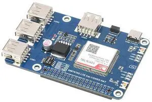 SIM7670G Module for LTE Cat-1/GNSS/USB Expansion Board 4G Global Communication LTE USB HUB-AB01
