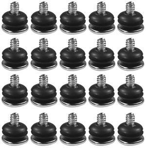 20Pcs Computer Case Shockproof Screws Shockproof Screws + Shock Absorption 3.5-inch HDD Shock Absorption Screws