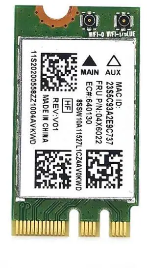 Network Card For . G40-70 G40-80 G50-80 B40-80 Z40-70 E455 E555  M.2-NGFF Wireless WiFi Card QCNFA335 FRU 04X6022