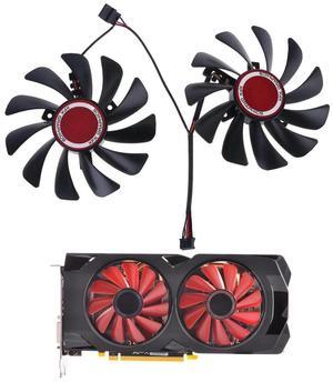 2Pcs 95mm FDC10U12S9-C CF1010U12S Cooler Fan for XFX Radeon RX580 RX590 Graphics Card Cooling Fan