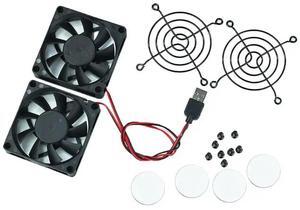 1Set Cooling Fan USB Power Supply Fan Cooler for RT-AC68U/AC86U/AC87U/R8000/AC5300 Router