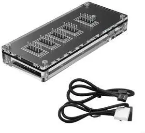 USB 9Pin Interfaces Header Splitter 1 to 4 Extension Cable Adapter 9Pin 1 to 4