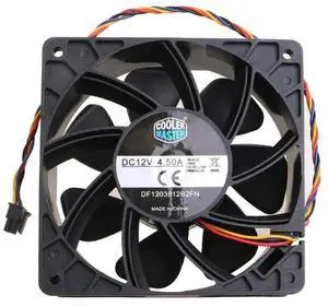 DC 12V DF1203812B2FN Cooling Fan Dual Ball Bearing CFM Air Flow for Miner 1066 Powerful 120X120X38mm 12V 7000RPM