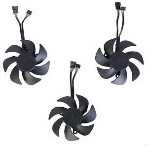 80mm Quiet Graphics Card Fan For RTX3060 Efficient Cooling 3pcs Set