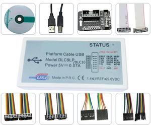 DLC9LP Mini Platform Cable USB Support All Xilinx Device with Jtag Adapter & Connection Cables for CPLD FPGA Programmer
